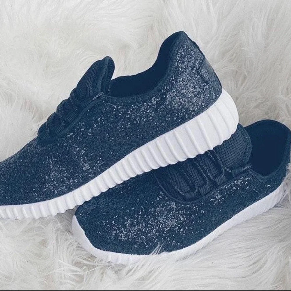 Black Glitter‎ Sneakers